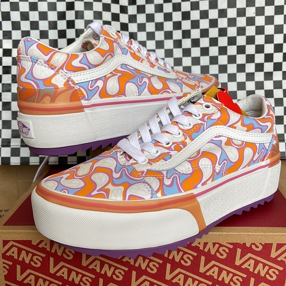 Vans Old Skool Stacked UV Ink Peace WMNS sneakers-platforms - Picture 9 of 16